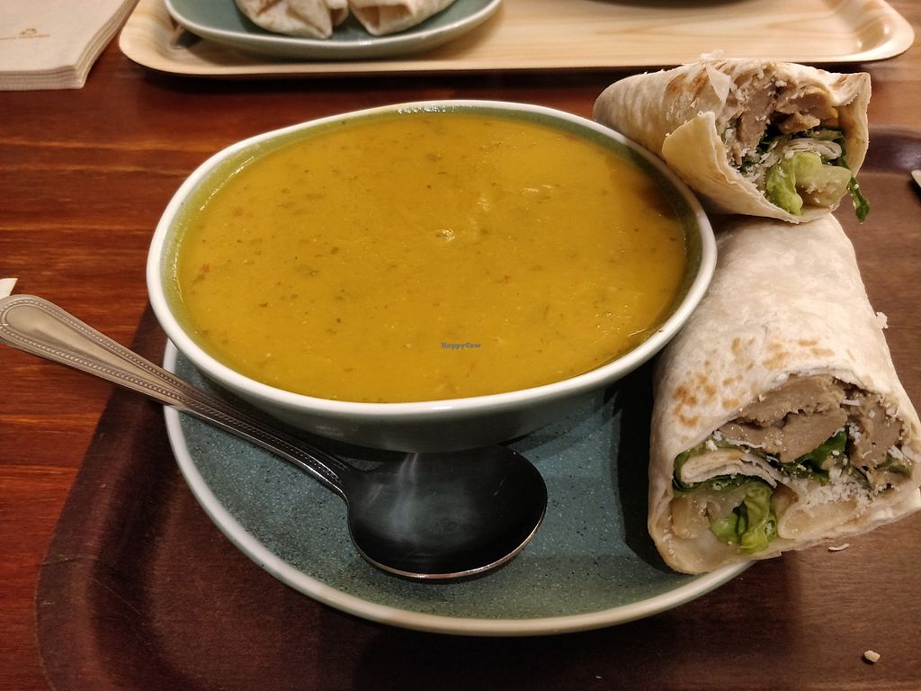  Sweet Potato Soup and a wrap
